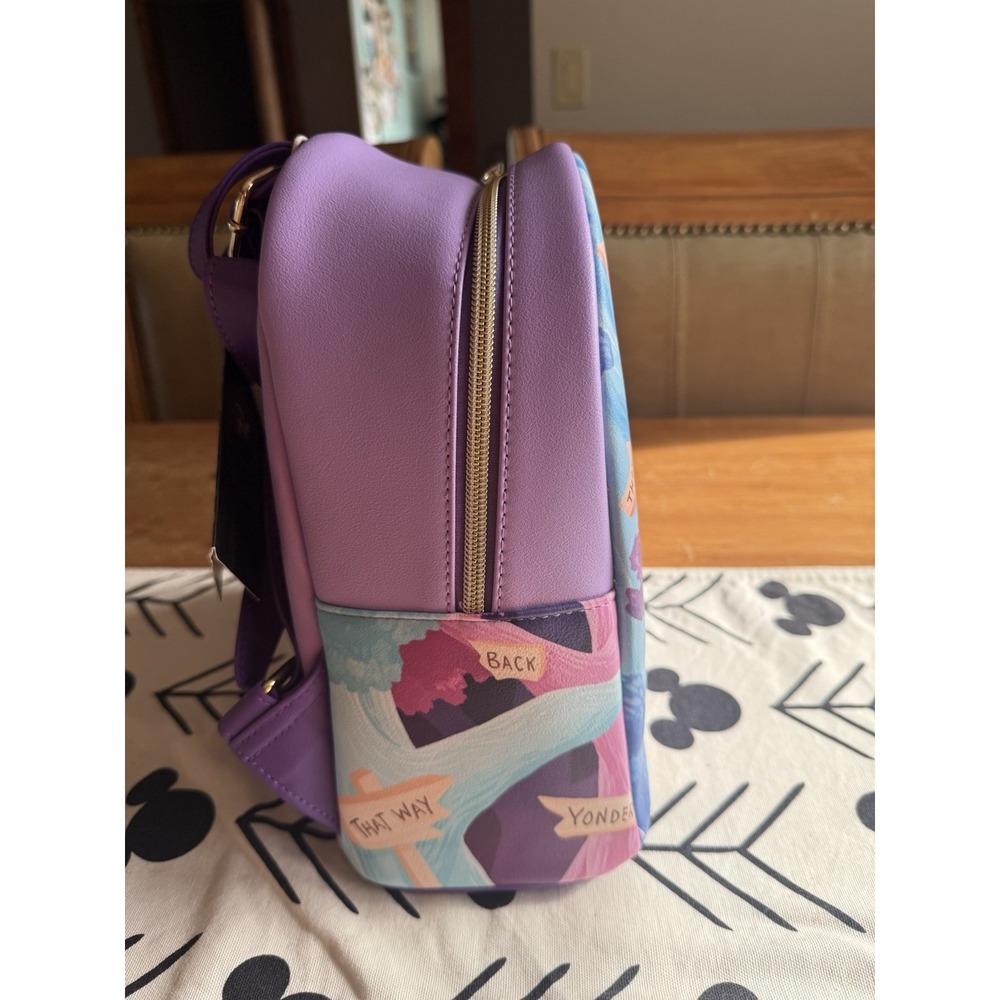 Loungefly Alice In Wonderland Signs Mini Backpack This Way That Way NWT - Picture 4 of 4